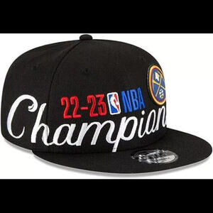 New Era Denver Nuggets 2023 NBA Finals Champions Locker Room Snapback Hat FLF170